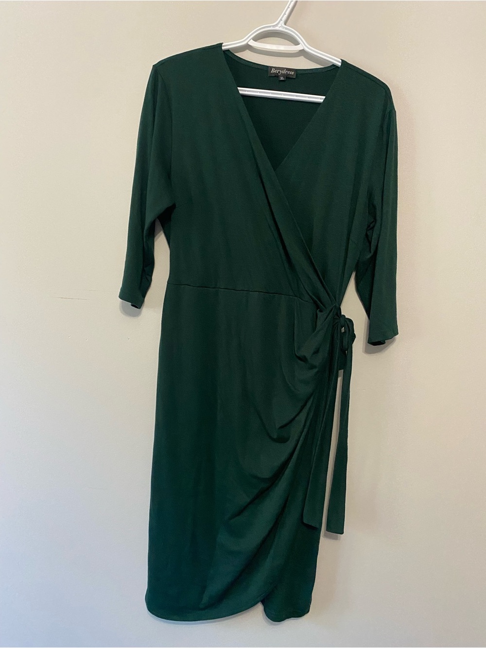 Forest Green Wrap Dress